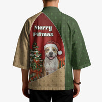Merry Pitmas Kimono Santa Baby Slip A Pittie Under The Tree For Me - Wonder Print Shop