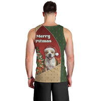 Merry Pitmas Men Tank Top Santa Baby Slip A Pittie Under The Tree For Me - Wonder Print Shop