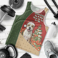 Merry Pitmas Men Tank Top Santa Baby Slip A Pittie Under The Tree For Me - Wonder Print Shop