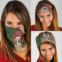 Merry Pitmas Neck Gaiter Santa Baby Slip A Pittie Under The Tree For Me - Wonder Print Shop