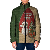 Merry Pitmas Padded Jacket Santa Baby Slip A Pittie Under The Tree For Me - Wonder Print Shop