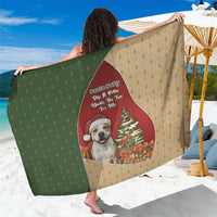 Merry Pitmas Sarong Santa Baby Slip A Pittie Under The Tree For Me - Wonder Print Shop