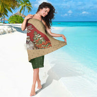 Merry Pitmas Sarong Santa Baby Slip A Pittie Under The Tree For Me - Wonder Print Shop