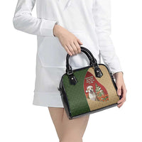 Merry Pitmas Shoulder Handbag Santa Baby Slip A Pittie Under The Tree For Me - Wonder Print Shop