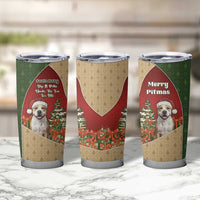 Merry Pitmas Tumbler Cup Santa Baby Slip A Pittie Under The Tree For Me - Wonder Print Shop