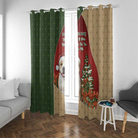 Merry Pitmas Window Curtain Santa Baby Slip A Pittie Under The Tree For Me - Wonder Print Shop
