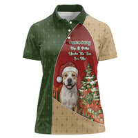 Merry Pitmas Women Polo Shirt Santa Baby Slip A Pittie Under The Tree For Me - Wonder Print Shop