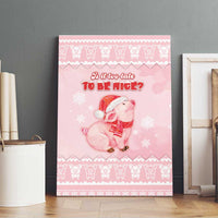 Merry Pigmas Canvas Wall Art Is It Too Late To Be Nice - Wonder Print Shop