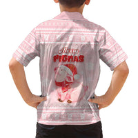 Merry Pigmas Family Matching Off Shoulder Short Dress and Hawaiian Shirt Is It Too Late To Be Nice - Wonder Print Shop