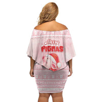 Merry Pigmas Family Matching Off Shoulder Short Dress and Hawaiian Shirt Is It Too Late To Be Nice - Wonder Print Shop