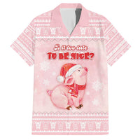 Merry Pigmas Family Matching Short Sleeve Bodycon Dress and Hawaiian Shirt Is It Too Late To Be Nice - Wonder Print Shop