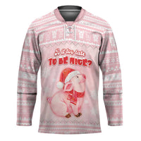 Merry Pigmas Hockey Jersey Is It Too Late To Be Nice - Wonder Print Shop