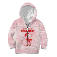 Merry Pigmas Kid Hoodie Is It Too Late To Be Nice - Wonder Print Shop