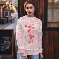 Merry Pigmas Ugly Christmas Sweater Is It Too Late To Be Nice - Wonder Print Shop