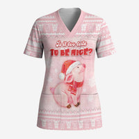 Merry Pigmas Scrub Top Is It Too Late To Be Nice - Wonder Print Shop