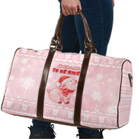 Merry Pigmas Travel Bag Is It Too Late To Be Nice - Wonder Print Shop