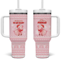 Merry Pigmas Tumbler With Handle Is It Too Late To Be Nice - Wonder Print Shop