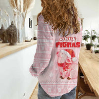 Merry Pigmas Women Casual Shirt Is It Too Late To Be Nice - Wonder Print Shop