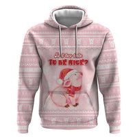 Merry Pigmas Zip Hoodie Is It Too Late To Be Nice - Wonder Print Shop