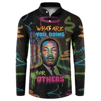 Martin Luther King Jr Day Button Sweatshirt What Are You Doing For Others - Wonder Print Shop