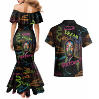Martin Luther King Jr Day Couples Matching Mermaid Dress and Hawaiian Shirt What Are You Doing For Others - Wonder Print Shop