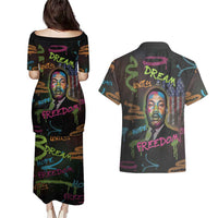 Martin Luther King Jr Day Couples Matching Puletasi and Hawaiian Shirt What Are You Doing For Others - Wonder Print Shop