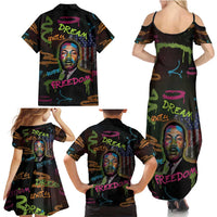 Martin Luther King Jr Day Family Matching Summer Maxi Dress and Hawaiian Shirt What Are You Doing For Others - Wonder Print Shop