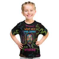 Martin Luther King Jr Day Kid T Shirt What Are You Doing For Others - Wonder Print Shop