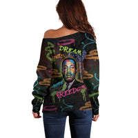 Martin Luther King Jr Day Off Shoulder Sweater What Are You Doing For Others - Wonder Print Shop