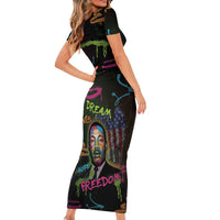 Martin Luther King Jr Day Short Sleeve Bodycon Dress What Are You Doing For Others - Wonder Print Shop