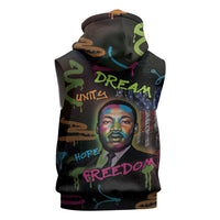Martin Luther King Jr Day Sleeveless Zip Hoodie What Are You Doing For Others - Wonder Print Shop