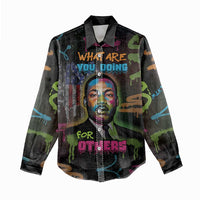 Martin Luther King Jr Day Women Casual Shirt What Are You Doing For Others - Wonder Print Shop