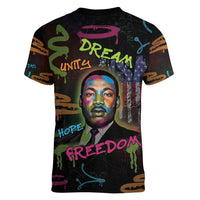 Martin Luther King Jr Day Women V-Neck T-Shirt What Are You Doing For Others - Wonder Print Shop