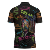 Martin Luther King Jr Day Zipper Polo Shirt What Are You Doing For Others - Wonder Print Shop