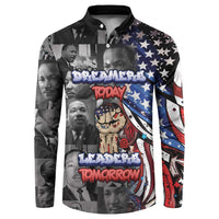 Martin Luther King Jr Day Button Sweatshirt Dreamers Today Leaders Tomorrow - Wonder Print Shop