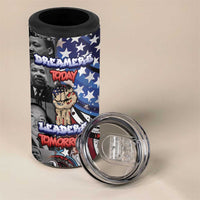 Martin Luther King Jr Day 4 in 1 Can Cooler Tumbler Dreamers Today Leaders Tomorrow - Wonder Print Shop