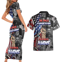 Martin Luther King Jr Day Couples Matching Short Sleeve Bodycon Dress and Hawaiian Shirt Dreamers Today Leaders Tomorrow - Wonder Print Shop