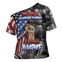 Martin Luther King Jr Day Cross Shoulder Shirt Dreamers Today Leaders Tomorrow - Wonder Print Shop