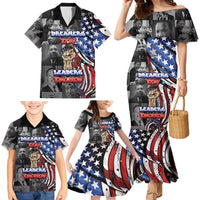 Martin Luther King Jr Day Family Matching Mermaid Dress and Hawaiian Shirt Dreamers Today Leaders Tomorrow - Wonder Print Shop