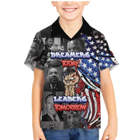 Martin Luther King Jr Day Family Matching Mermaid Dress and Hawaiian Shirt Dreamers Today Leaders Tomorrow - Wonder Print Shop