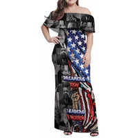 Martin Luther King Jr Day Family Matching Off Shoulder Maxi Dress and Hawaiian Shirt Dreamers Today Leaders Tomorrow - Wonder Print Shop