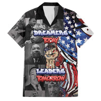 Martin Luther King Jr Day Family Matching Off Shoulder Short Dress and Hawaiian Shirt Dreamers Today Leaders Tomorrow - Wonder Print Shop