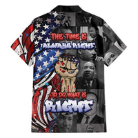 Martin Luther King Jr Day Family Matching Off Shoulder Short Dress and Hawaiian Shirt Dreamers Today Leaders Tomorrow - Wonder Print Shop