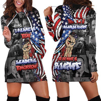 Martin Luther King Jr Day Hoodie Dress Dreamers Today Leaders Tomorrow - Wonder Print Shop
