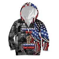 Martin Luther King Jr Day Kid Hoodie Dreamers Today Leaders Tomorrow - Wonder Print Shop