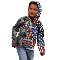 Martin Luther King Jr Day Kid Hoodie Dreamers Today Leaders Tomorrow - Wonder Print Shop