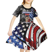 Martin Luther King Jr Day Kid Short Sleeve Dress Dreamers Today Leaders Tomorrow - Wonder Print Shop