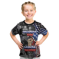 Martin Luther King Jr Day Kid T Shirt Dreamers Today Leaders Tomorrow - Wonder Print Shop