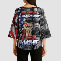 Martin Luther King Jr Day Kimono Sleeve Blouse Dreamers Today Leaders Tomorrow - Wonder Print Shop