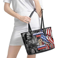 Martin Luther King Jr Day Leather Tote Bag Dreamers Today Leaders Tomorrow - Wonder Print Shop